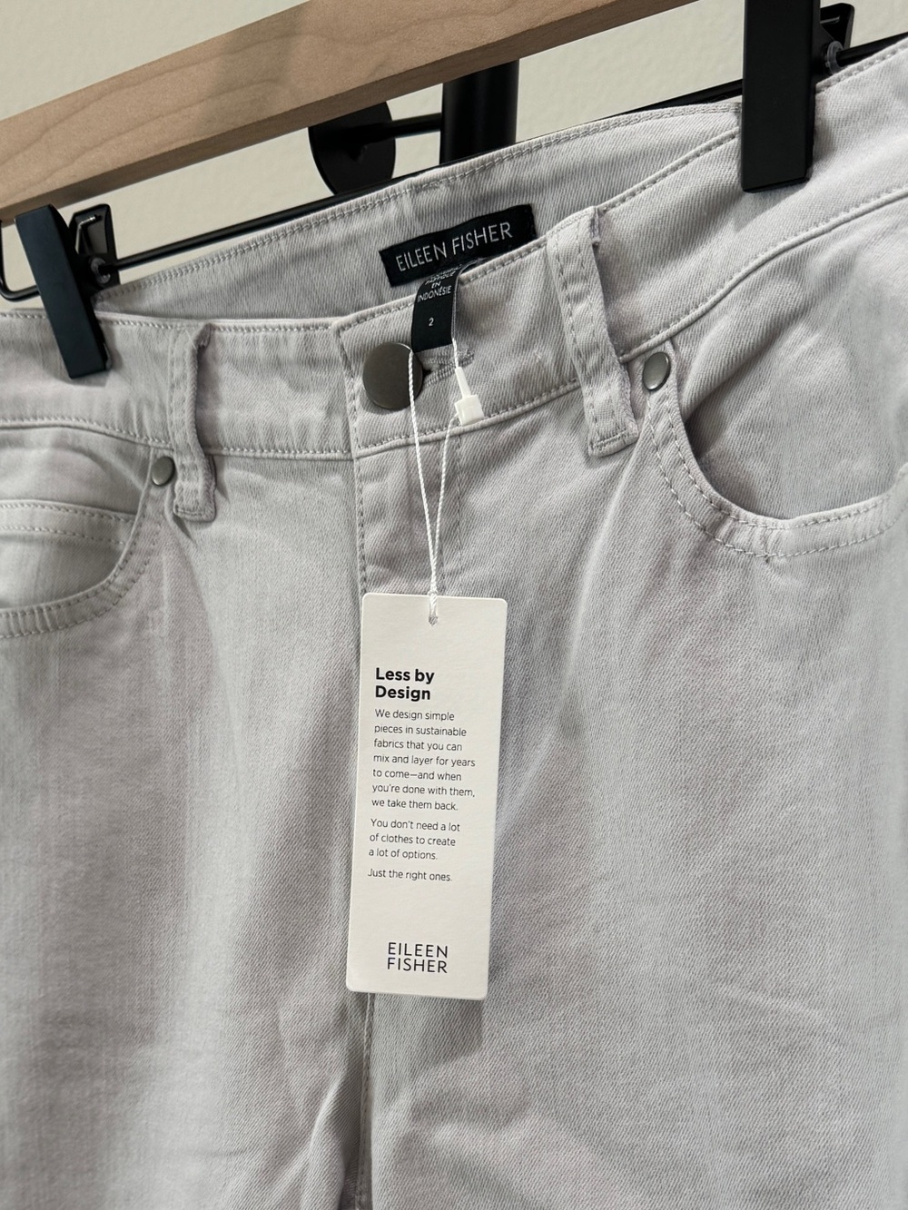 Eileen Fisher Organic Cotton Straight Ankle Jean - Picture 2 of 9